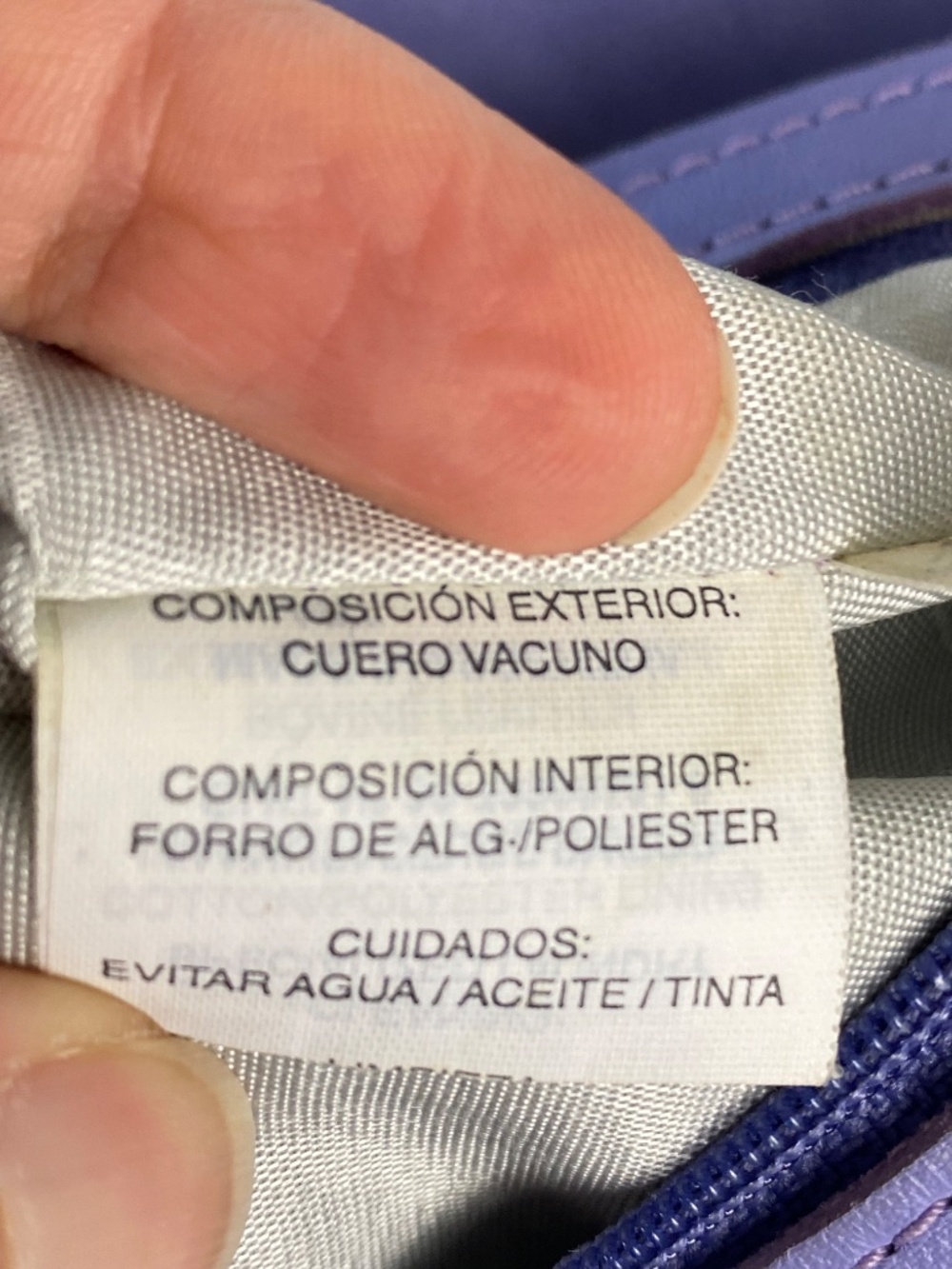 Vintage Lazaro Argentina Lavender Leather Hobo Shoulder Bag - Picture 8 of 16